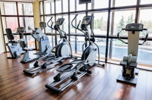 exercise equipment at fitness center